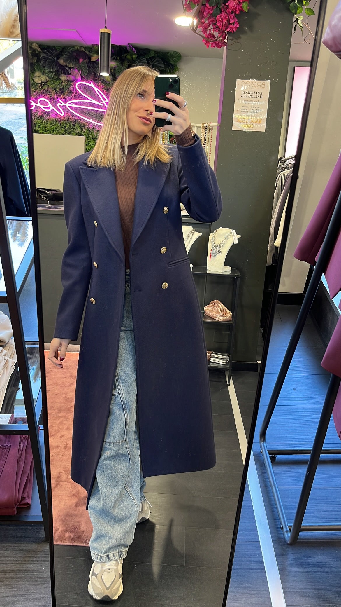 Cappotto doppiopetto Silence