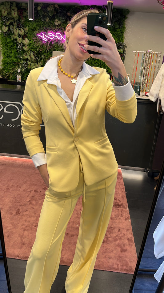 Coordinato tuta e giacca BROES giallo