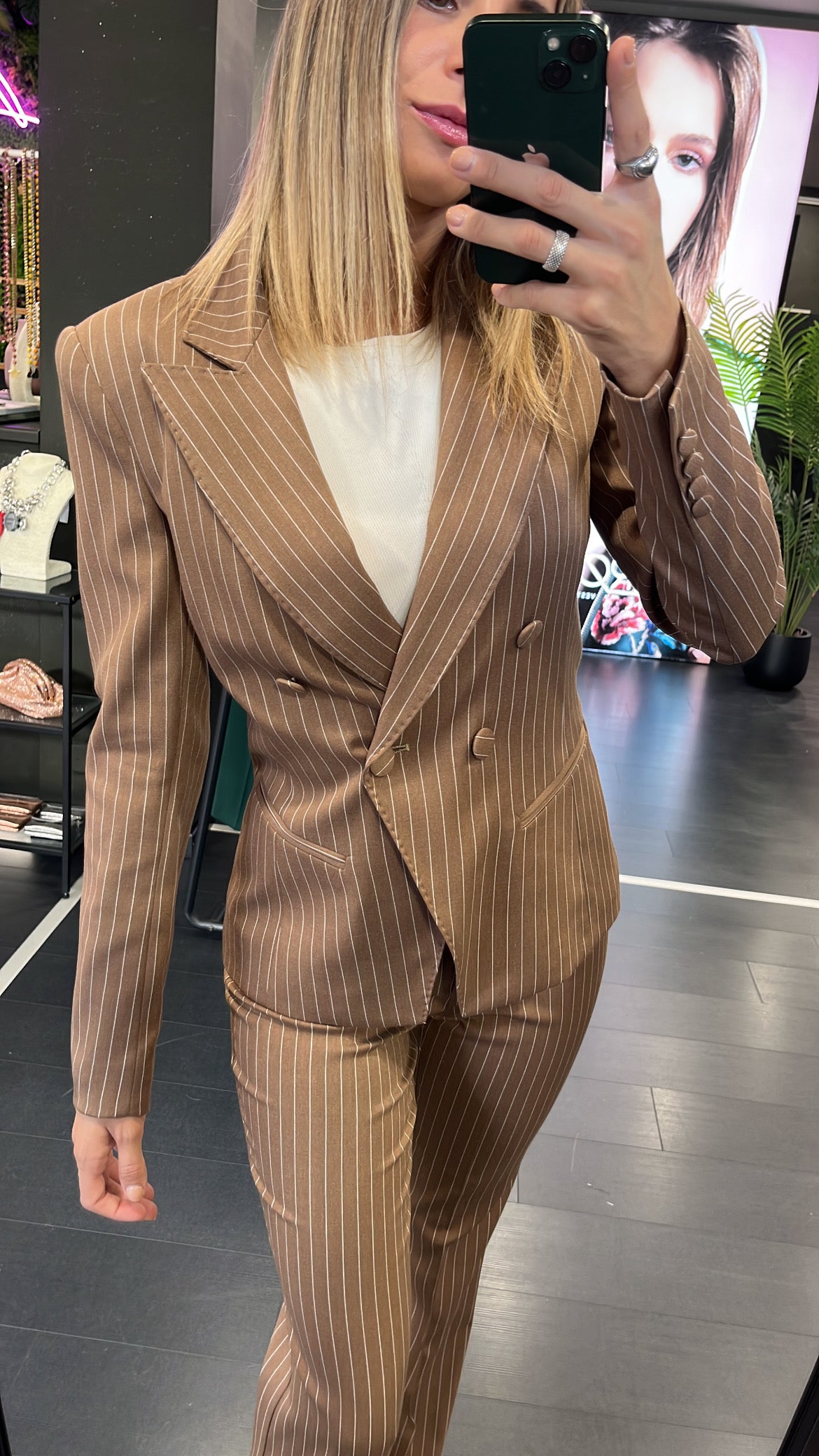 Blazer gessato Silence