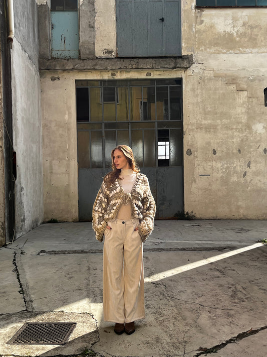 Pantalone a coste in velluto