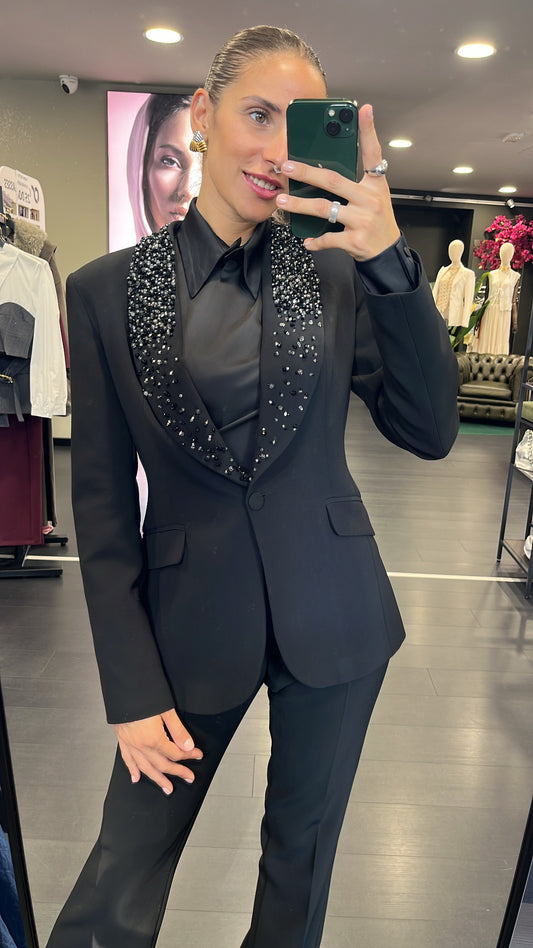 Tailleur Dramèe con perle