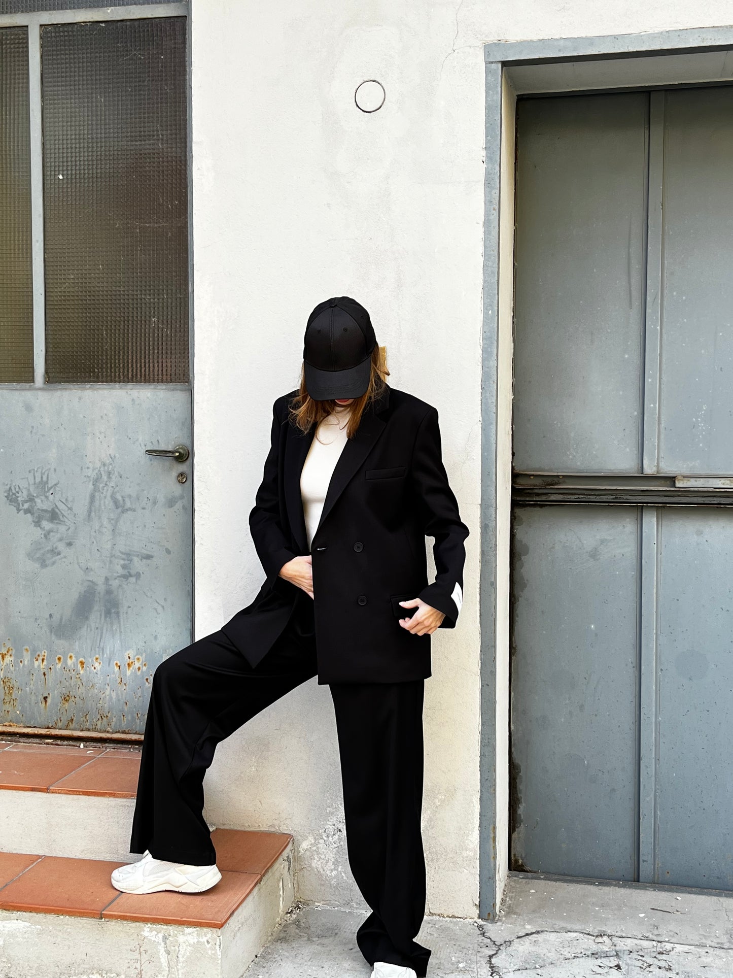 Blazer doppiopetto Hinnominate nero