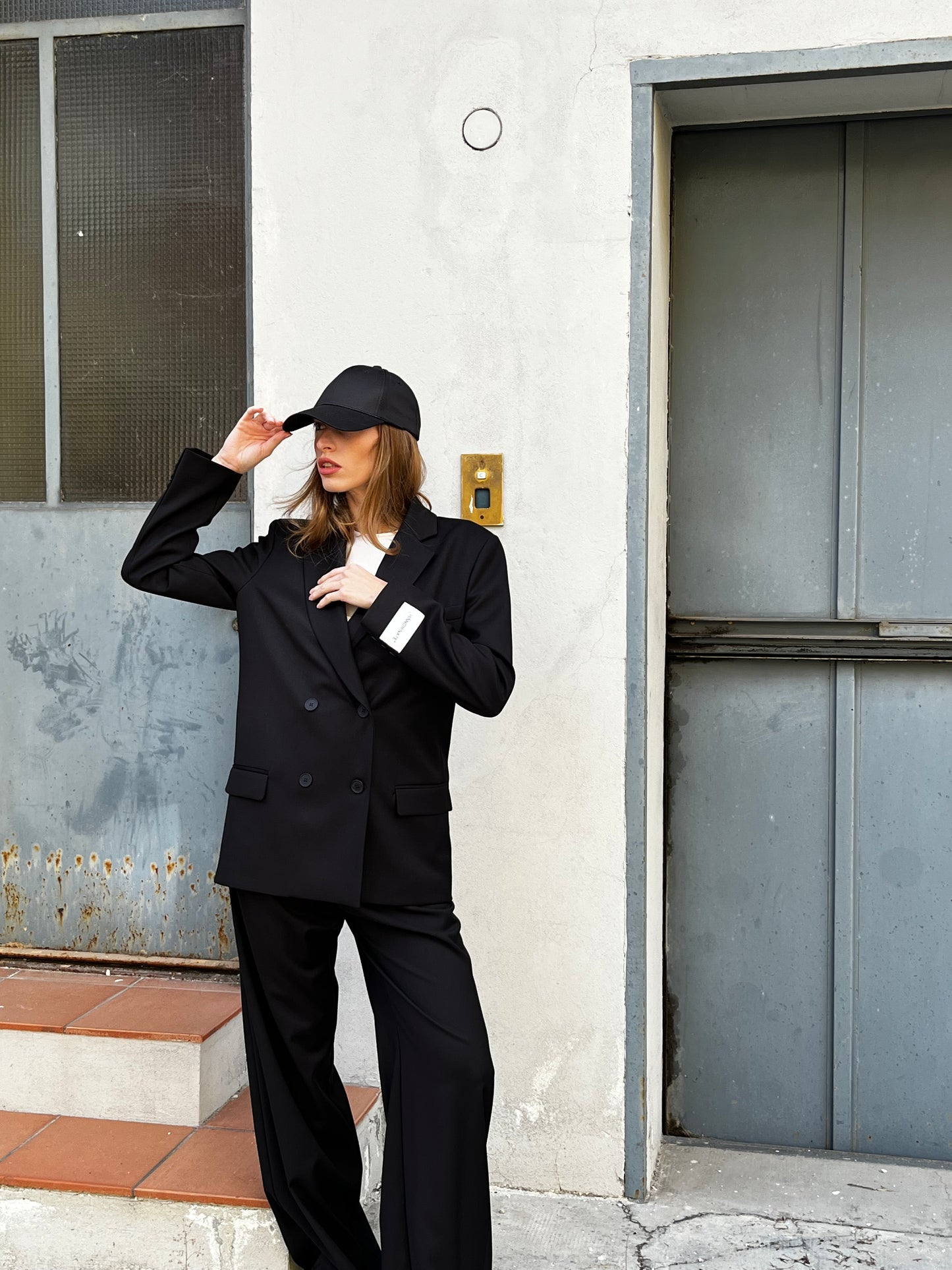 Blazer doppiopetto Hinnominate nero