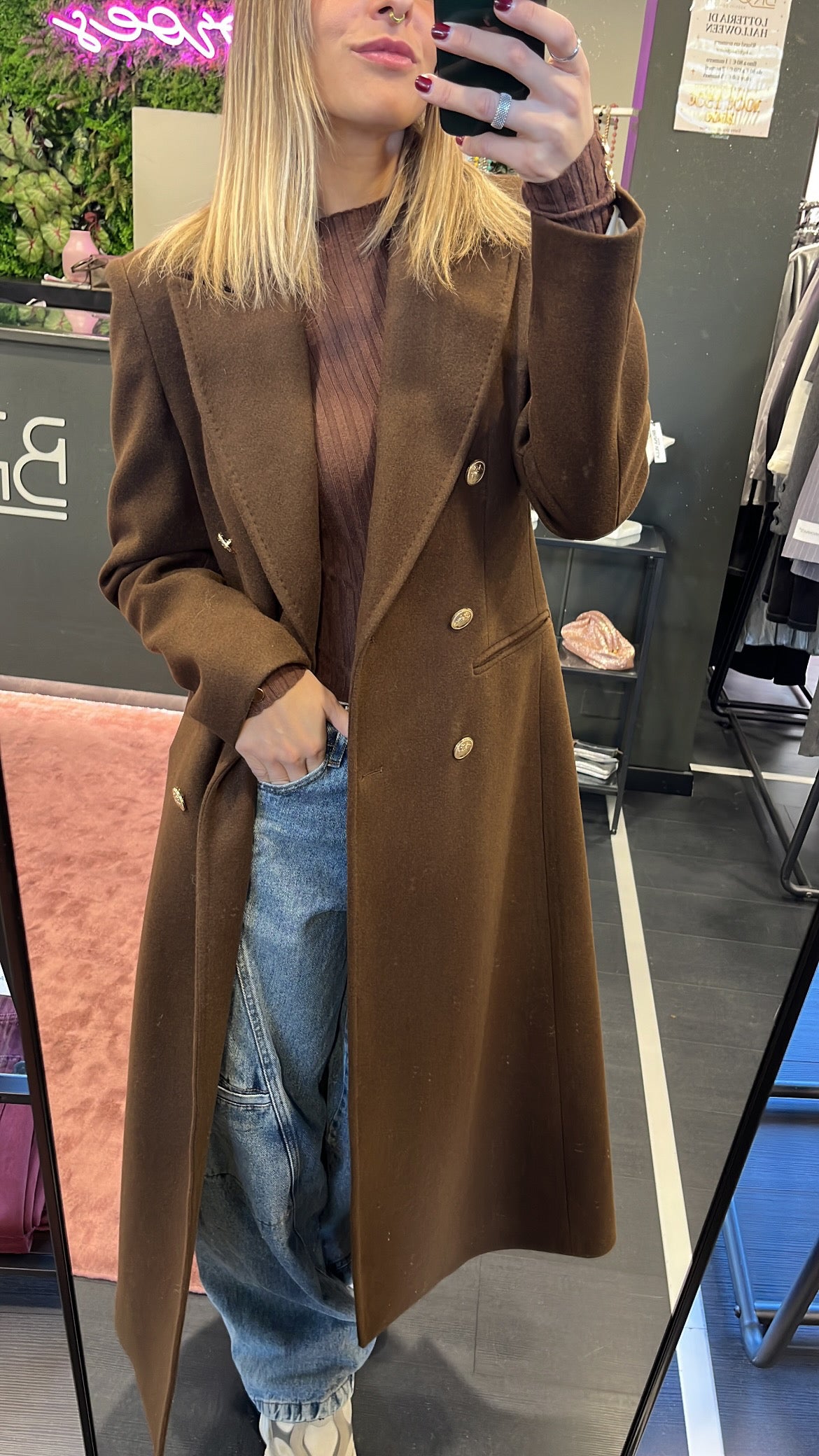 Cappotto doppiopetto Silence