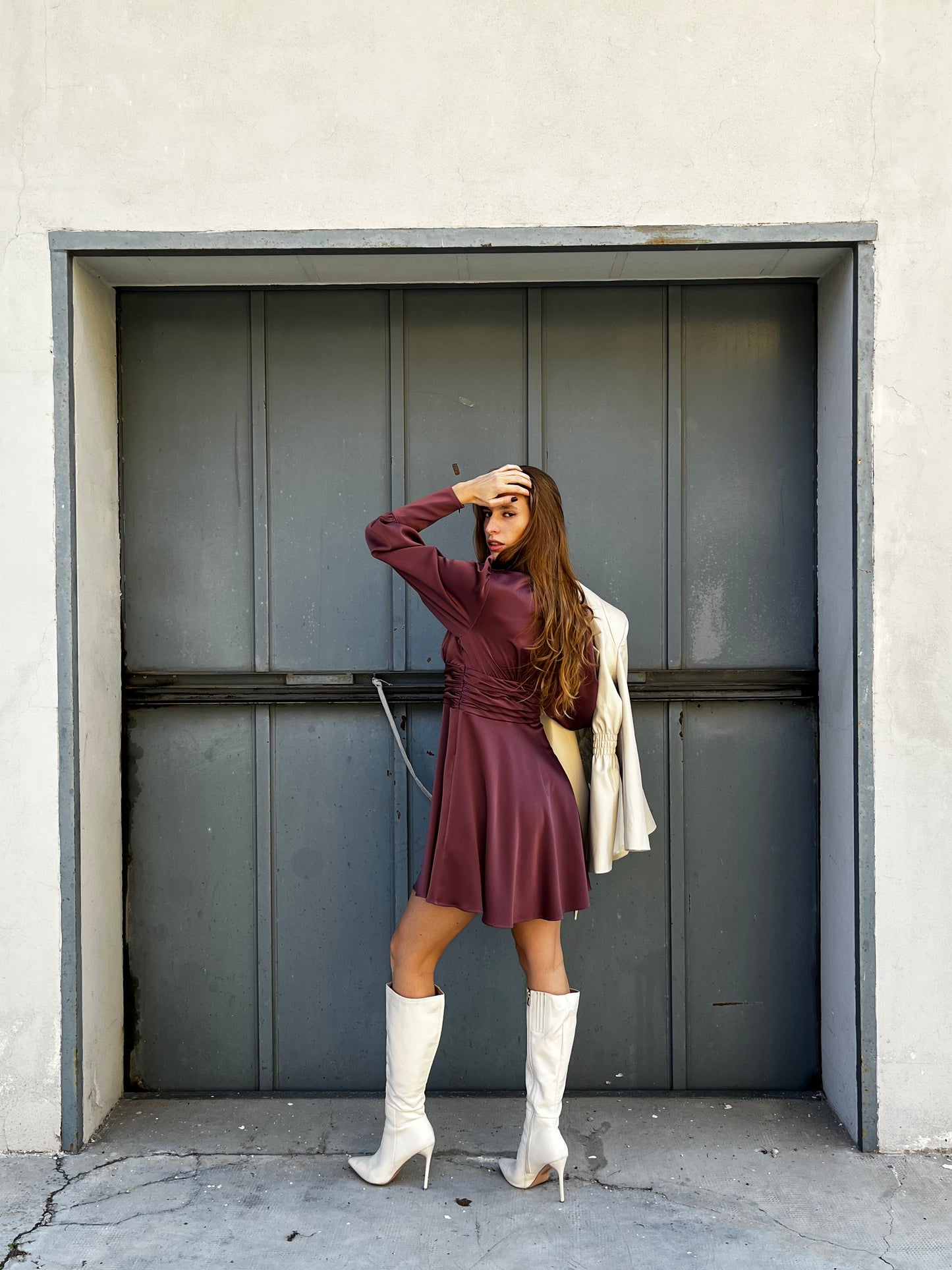 Drop satin Dress Silence