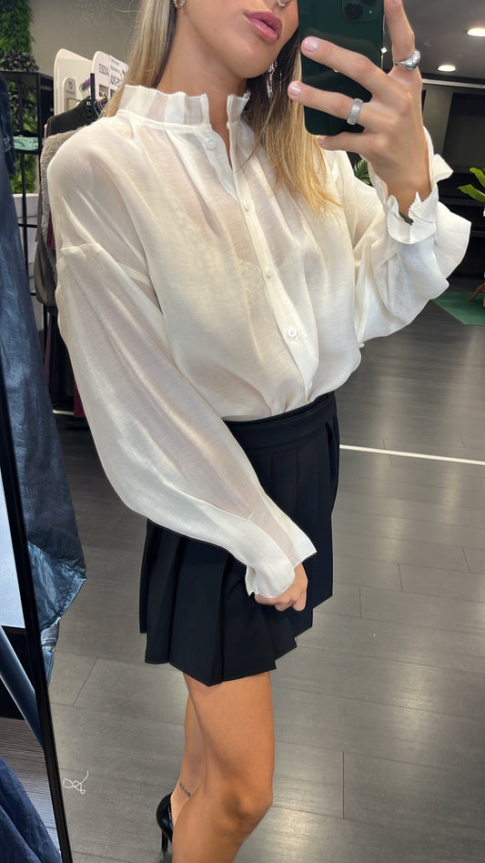 Camicia scollo alla coreana