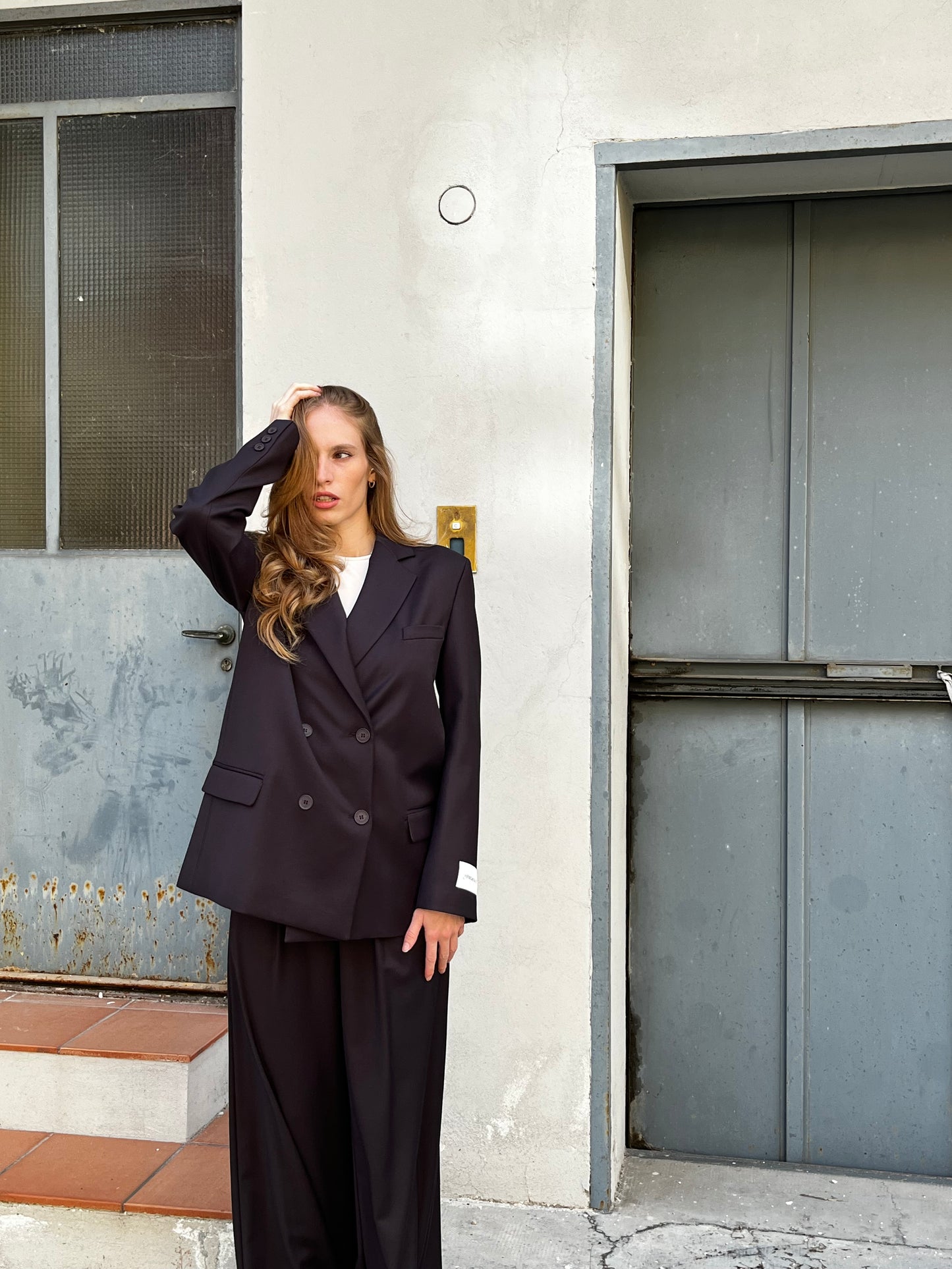 Blazer doppiopetto Hinnominate testa di moro