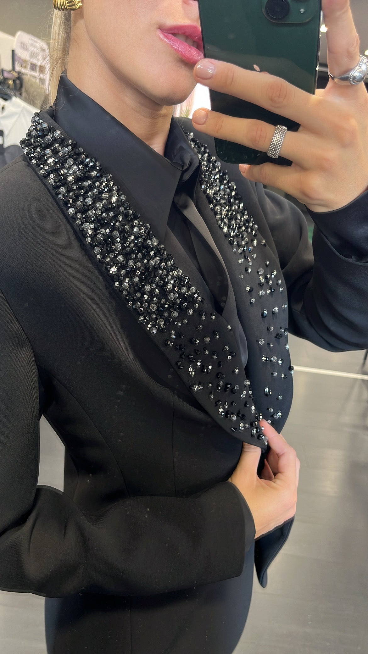 Tailleur Dramèe con perle