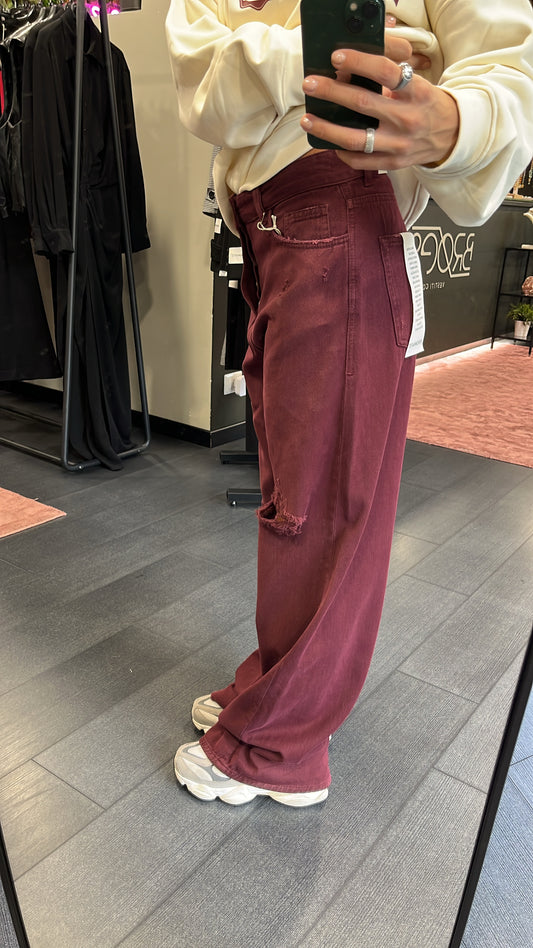 Jeans con rottura Hinnominate bordeaux