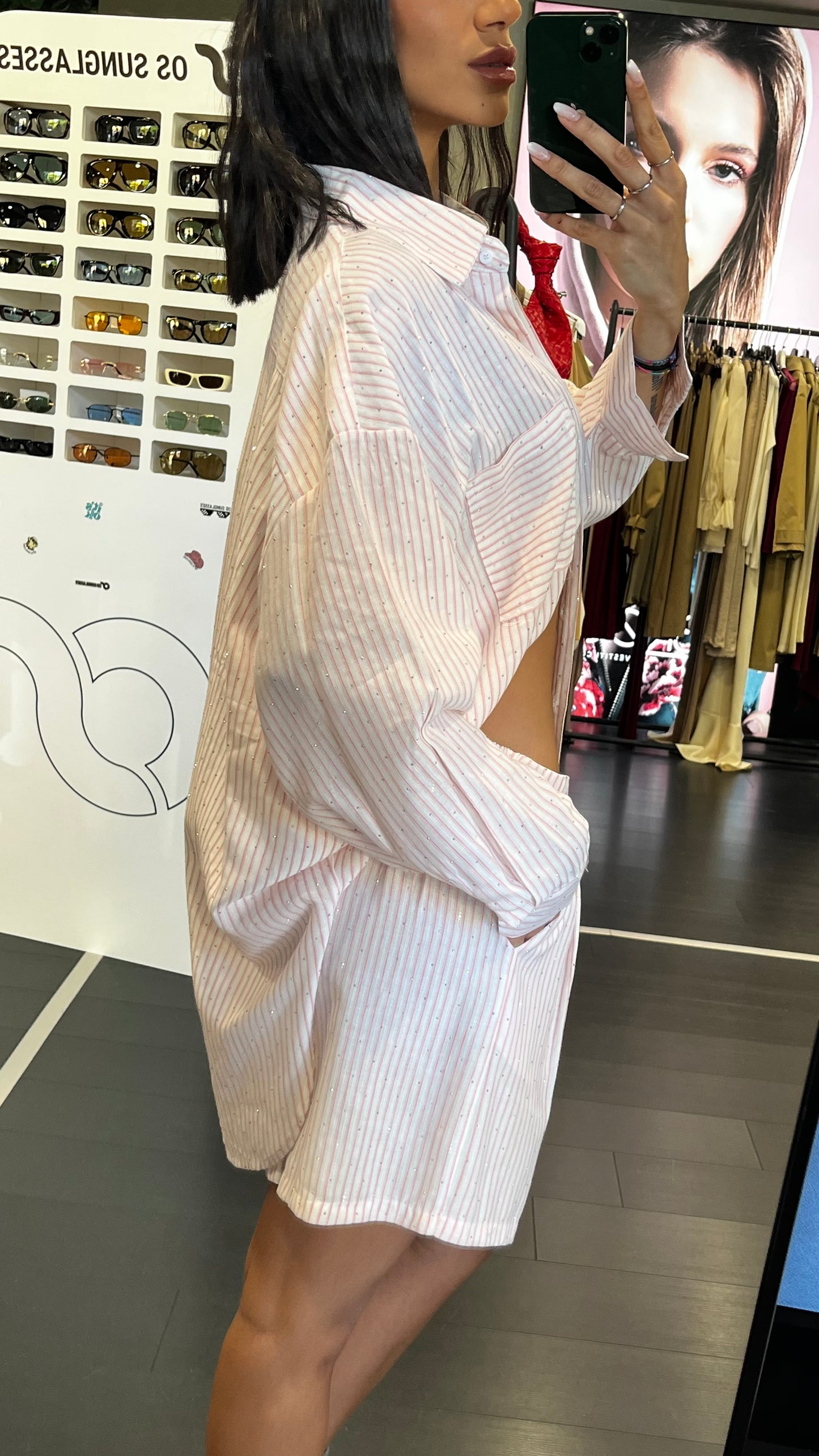 Coordinato Broes con Strass