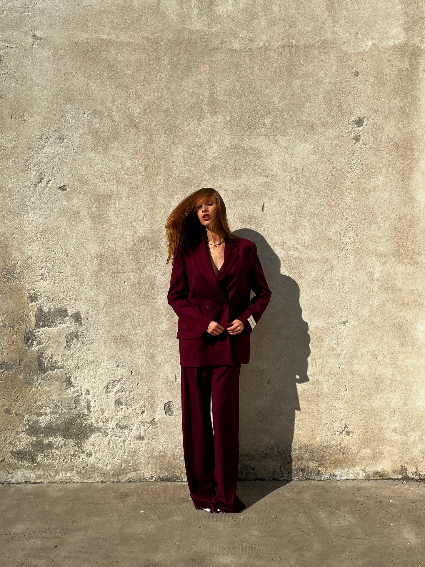 Blazer doppiopetto Hinnominate bordeaux