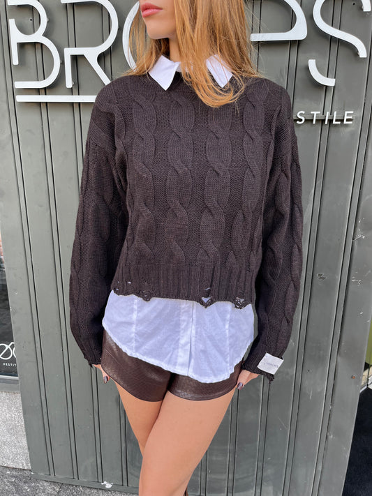 Maglioncino treccia Hinnominate