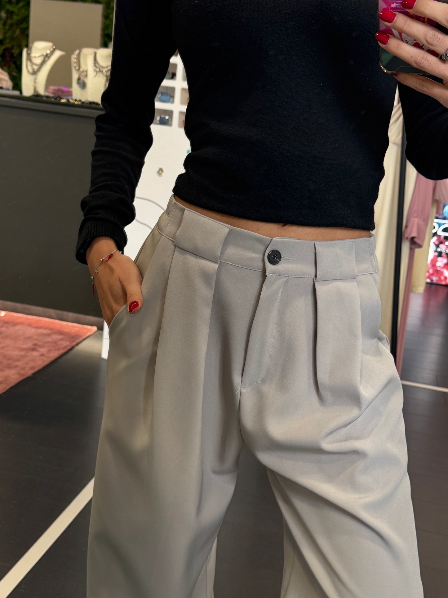 Pantalone Broes a Palazzo con Pence