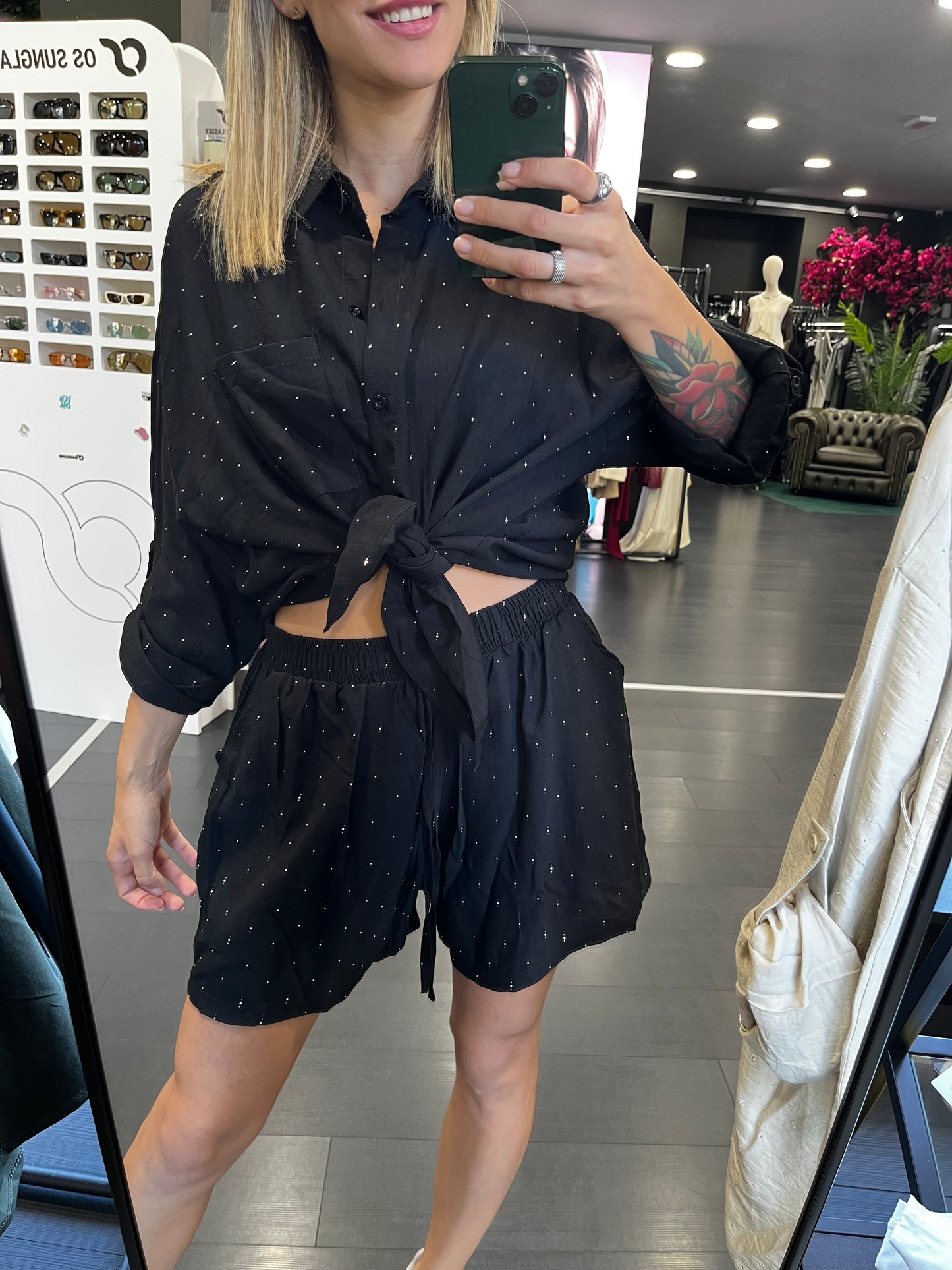 Coordinato strass Broes