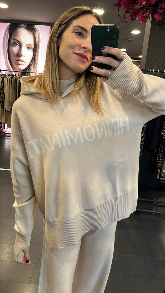 Felpa in maglia Hinnominate