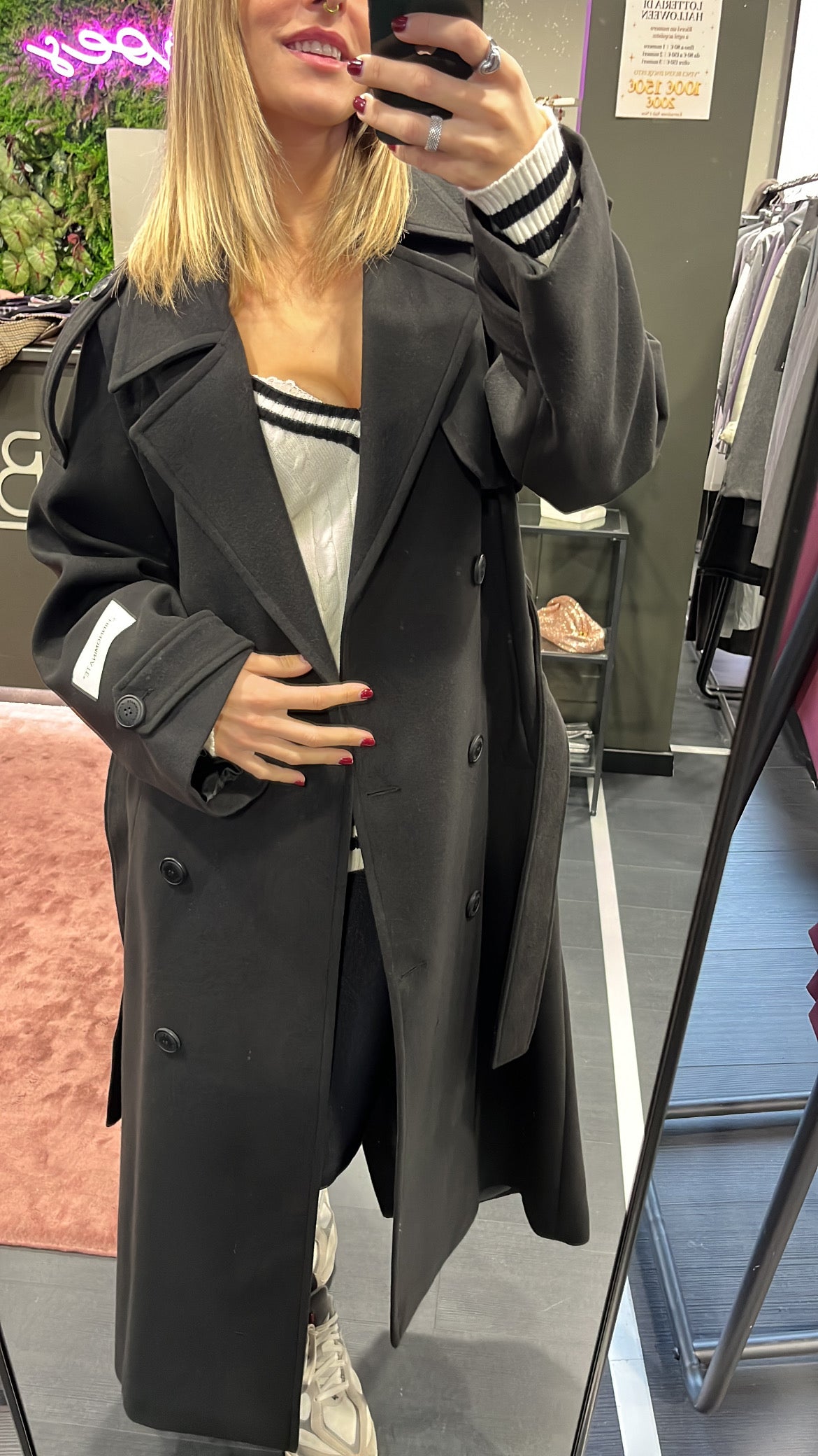 Cappotto over  Hinnominate nero