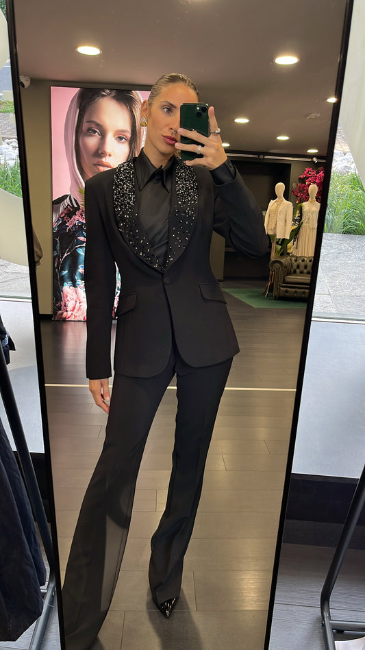Tailleur Dramèe con perle