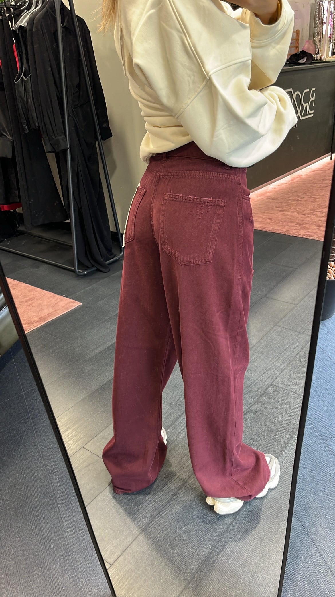 Jeans con rottura Hinnominate bordeaux
