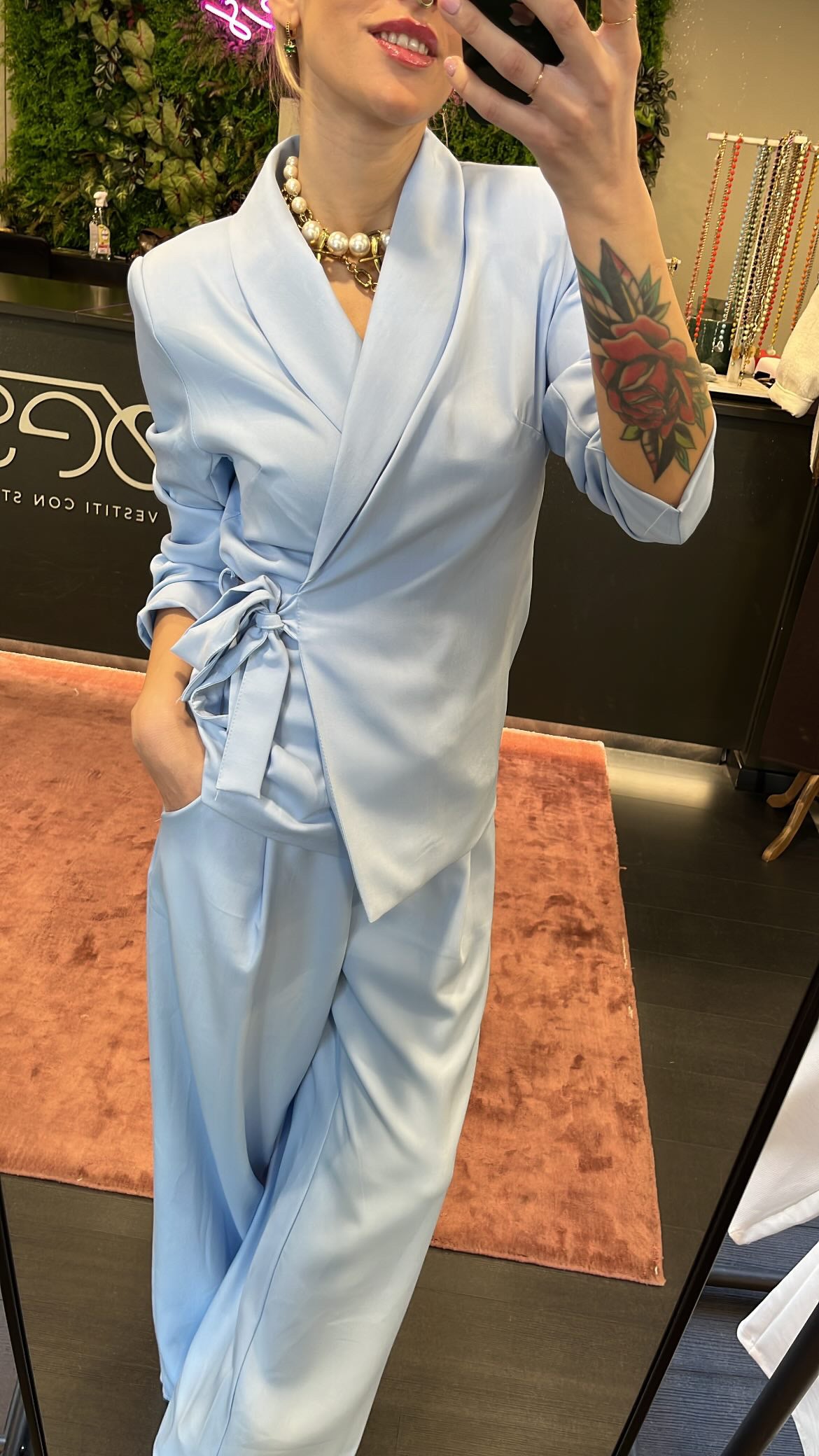 Tailleur BROES azzurro