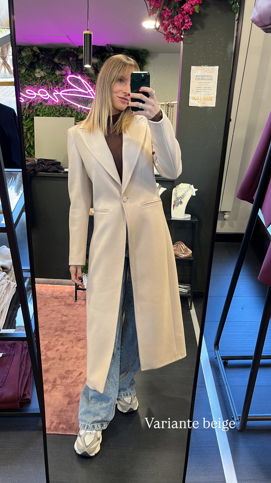 Cappotto monopetto Silence