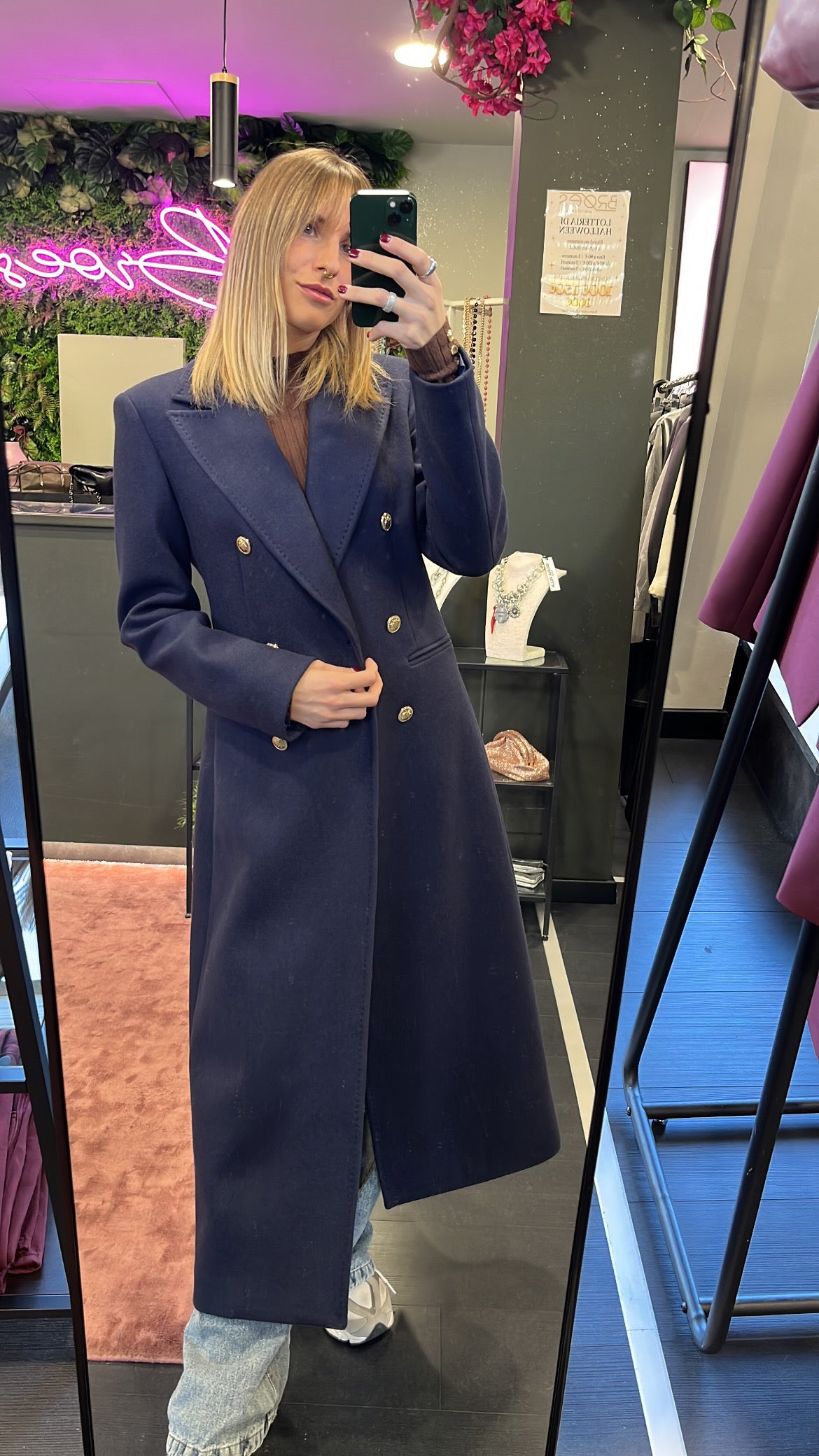 Cappotto doppiopetto Silence