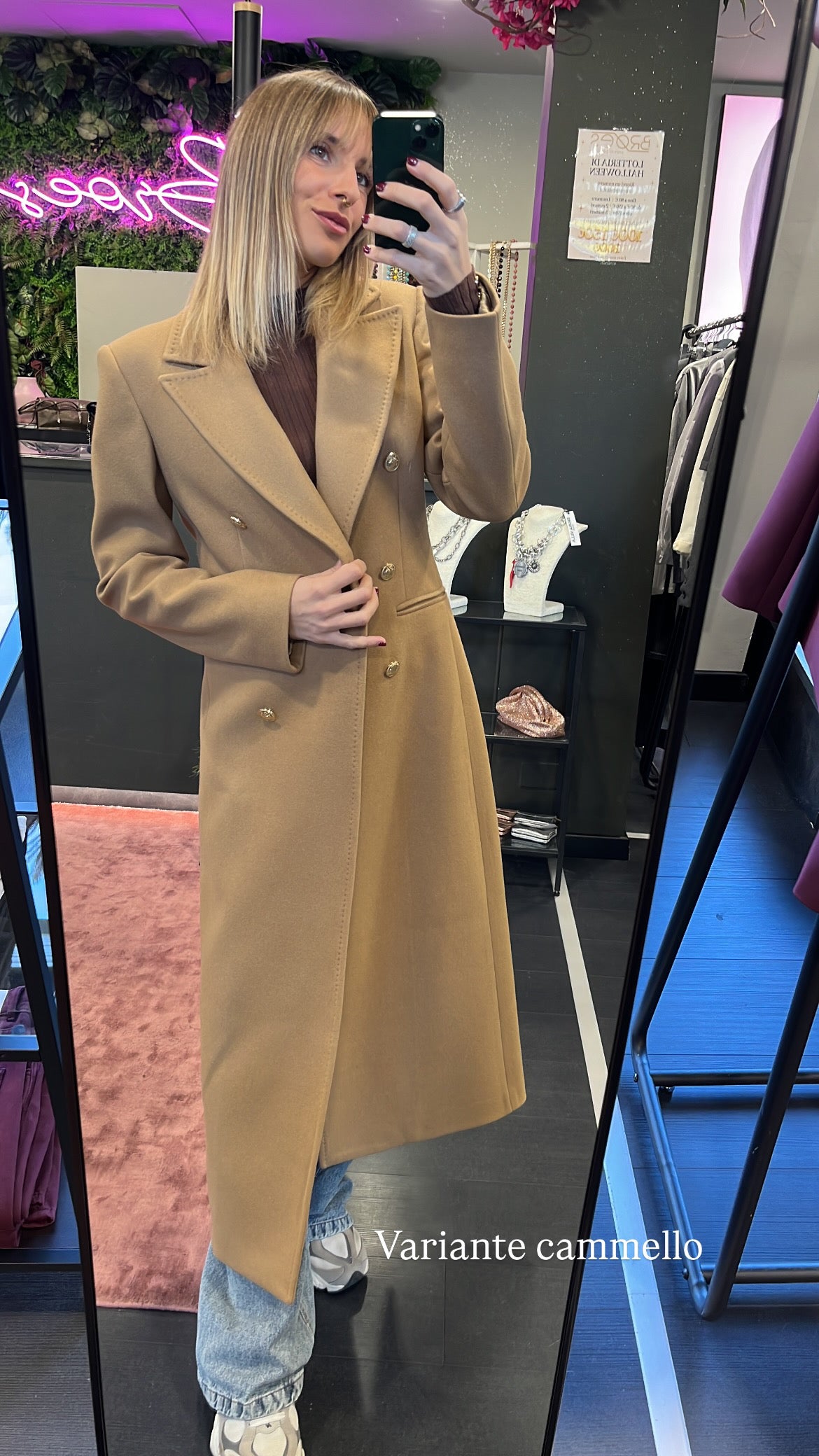 Cappotto doppiopetto Silence