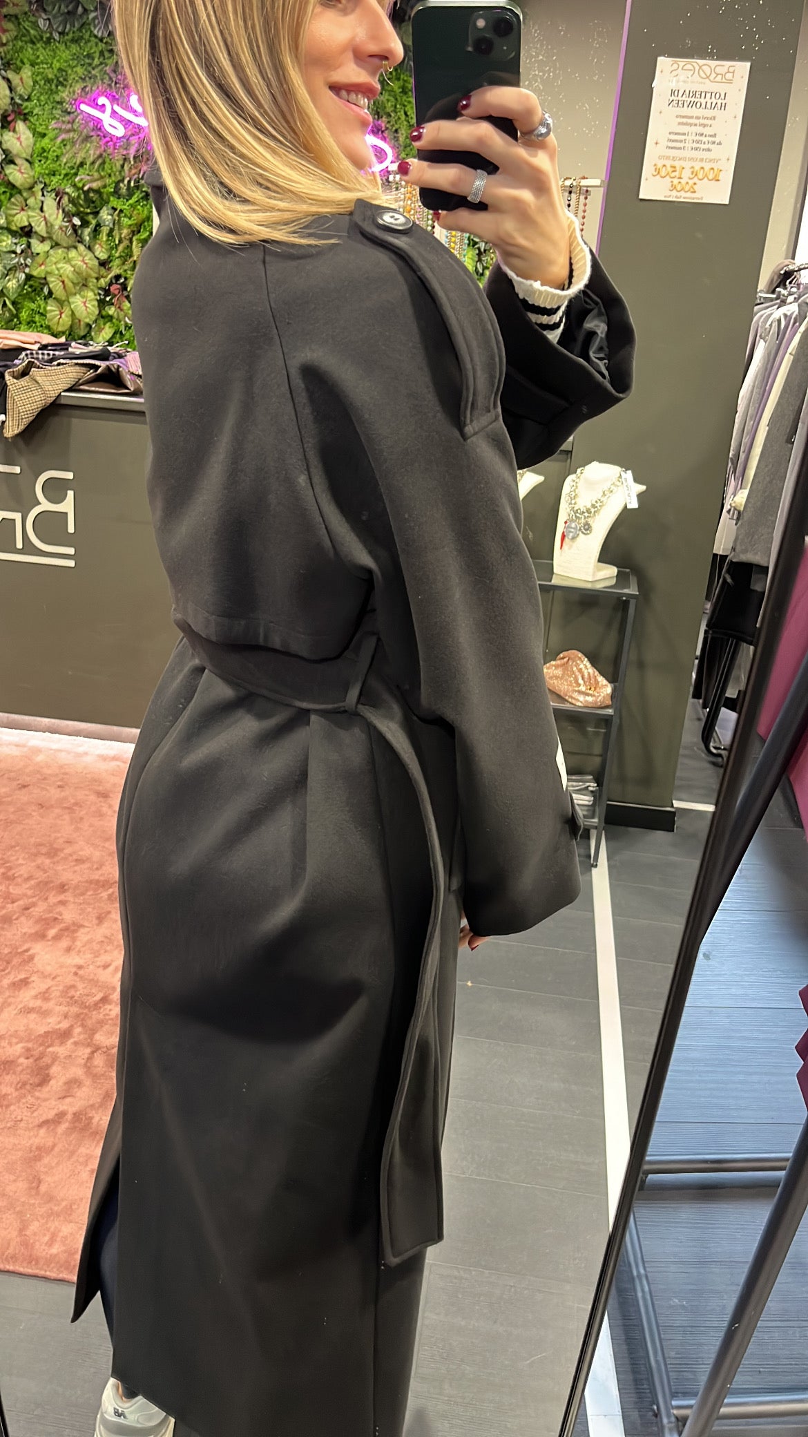 Cappotto over  Hinnominate nero