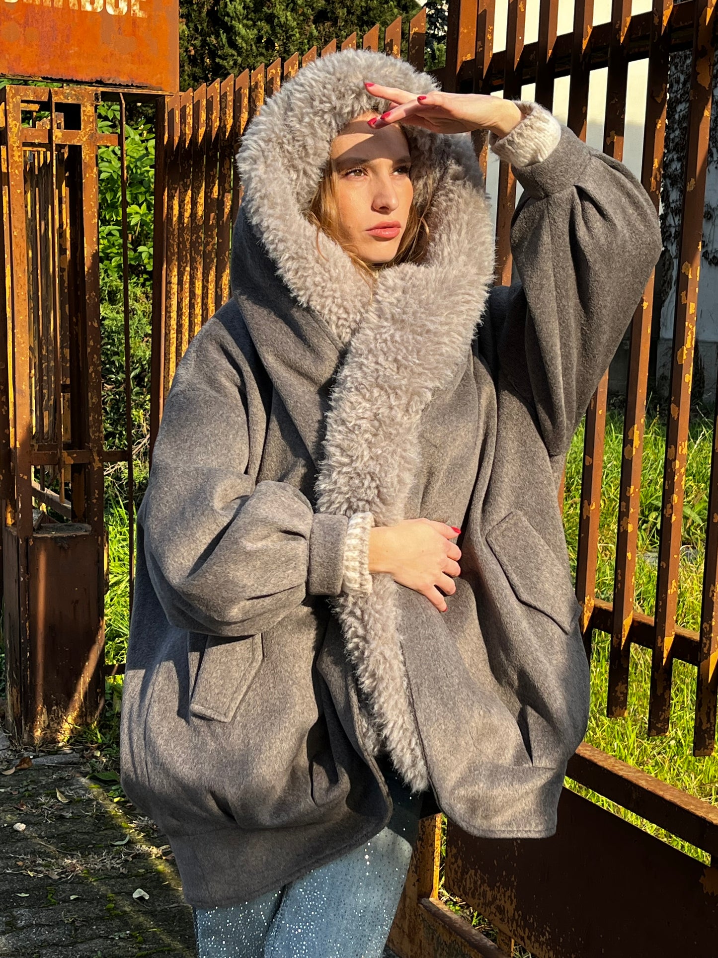 Giubbotto Eleh con pelliccia removibile