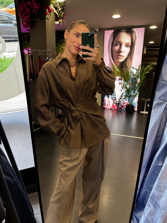 Camicia con fiocco