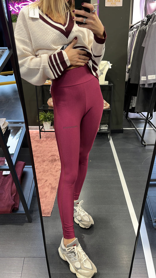 Leggings Hinnominate bordeaux